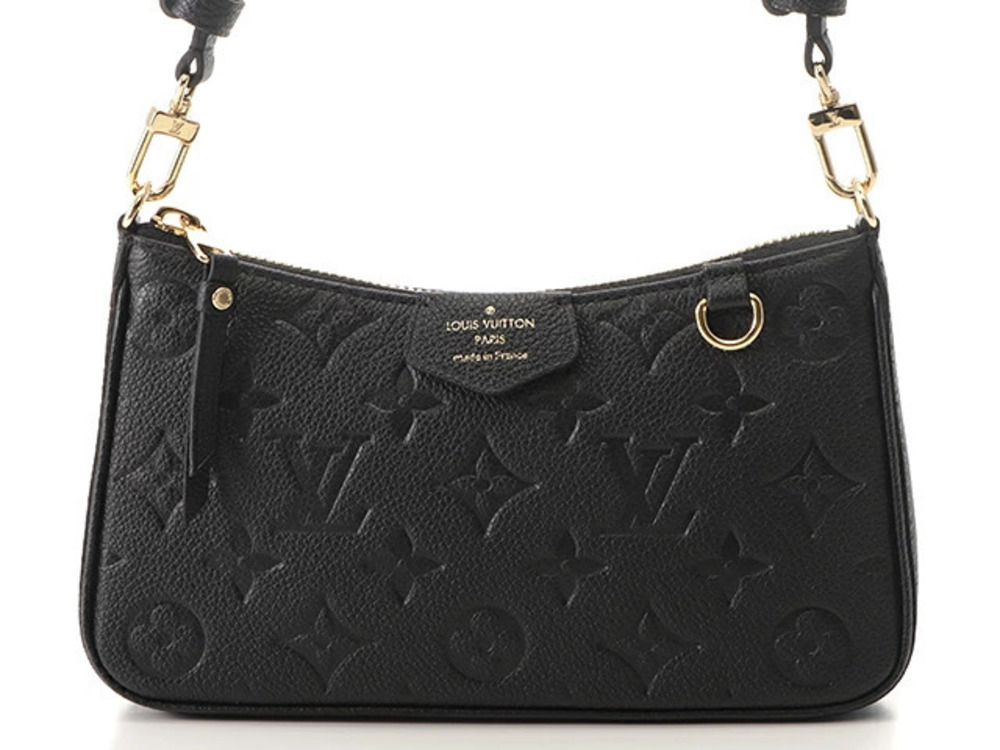 LOUIS VUITTON Easy Pouch Clutch Shoulder Bag Mono Empreinte Noir Black